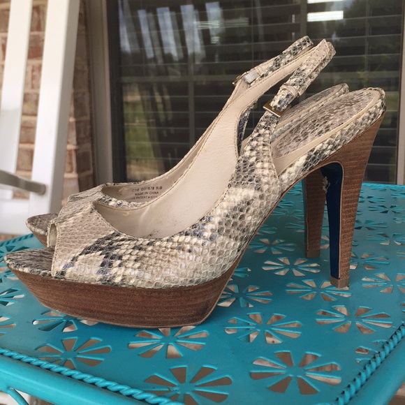 Cole Haan Shoes - Cole Haan NIKE AIR Snakeskin Platform Heels 9.5